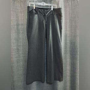 Womens Express black and grey striped dress pants